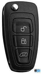 CLE TELECOMMANDE - 3 BOUTONS HU101T