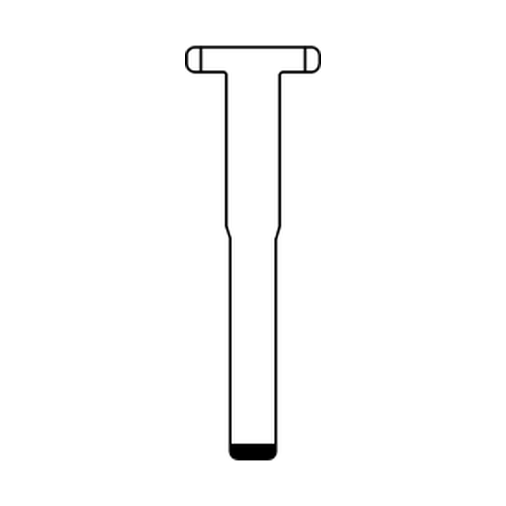 Clé insert maillechort (profil HU198T)