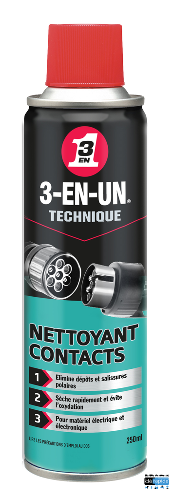 3 EN UN NETTOYANT CONTACT AEROSOL 250ml 33091