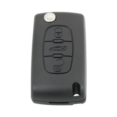 Télécommande Citroen Citroën C2 / C3 II / C3 Pluriel 2 boutons 2005 - 2009 433 MHz Mise au code et taillage inclus, à partir du code de clé ou d'une photo de la clé du véhicule