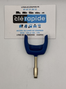Insert Ford Ford clé insert tête bleue Tibbe FO21 - Fiesta/Focus/Mondeo/Transit/Ka 1998-2007 Mise au code et taillage inclus, à partir du code de clé ou d'une photo de la clé du véhicule