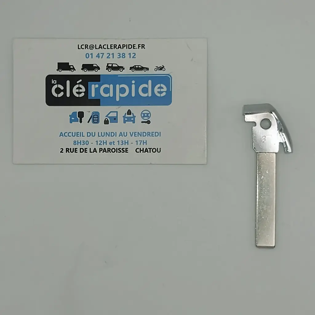 PLACA LLAVE MANDO A DISTANCIA MANOS LIBRES EXPERT 3/PEUGEOT 3008 (desde 10/2016)CITROEN C4 Picasso Código y corte incluidos, a partir del código de la llave o de una foto de la llave del vehículo