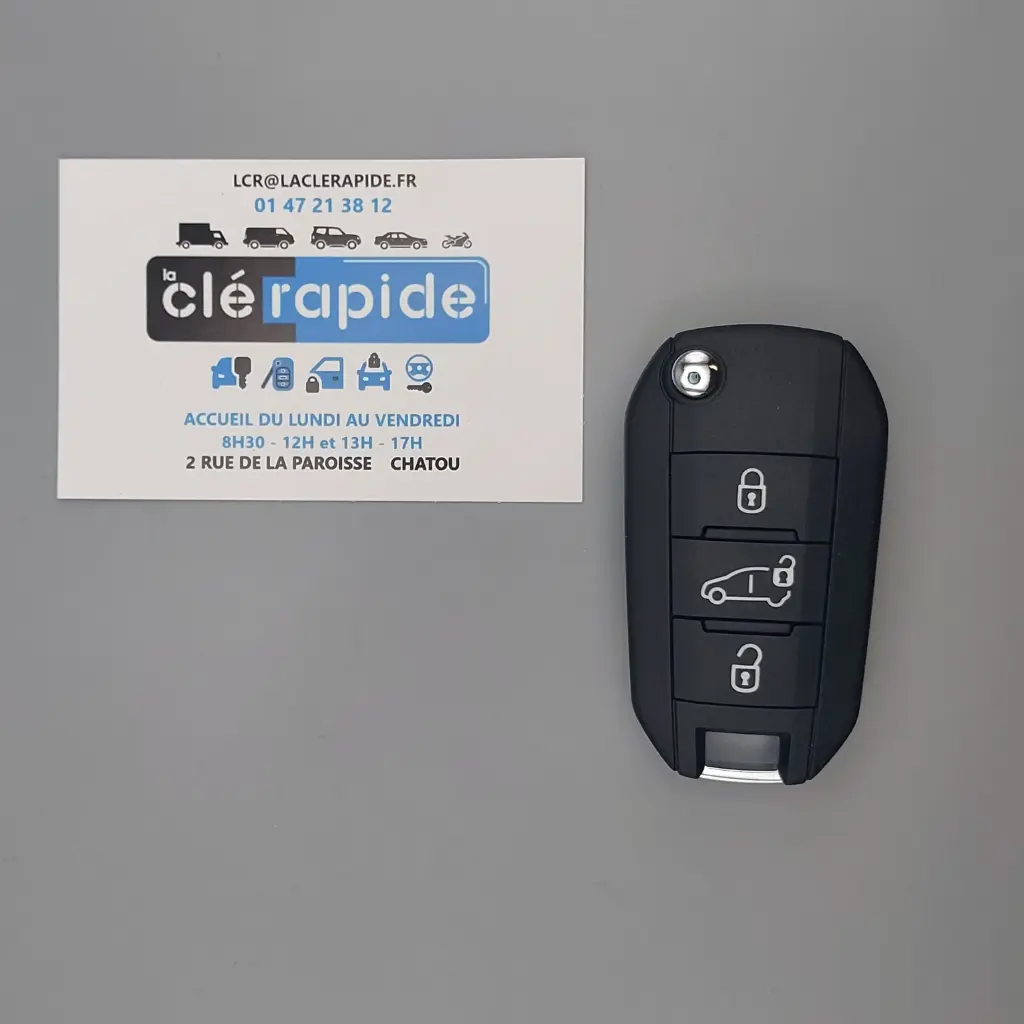 MANDO A DISTANCIA PEUGEOT EXPERT 3 / JUMPY 3 / TRAVELLER / SPACETOURER Código y corte incluidos, a partir del código de la llave o una foto de la llave del vehículo