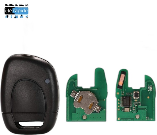 [7701044171] Télécommande Renault CLIO KANGOO ID33 FIXE 1 boutons 1998 - 2002 Mise au code et taillage inclus, à partir du code de clé ou d'une photo de la clé du véhicule