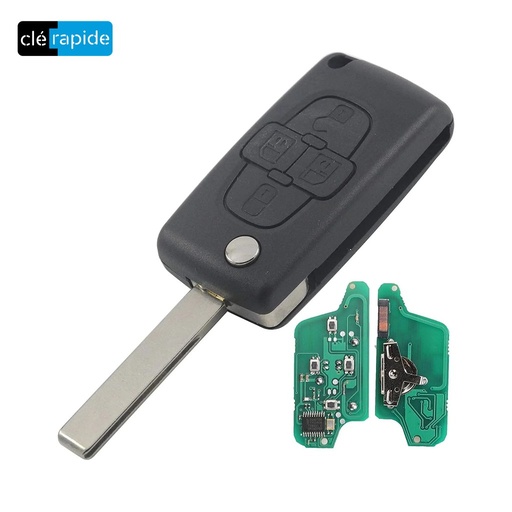 [9467044480] Clé Peugeot 807 / Citroën C8 / Fiat Ulysse / Lancia Phedra à vérifier (2002-2014) Mise au code et taillage inclus, à partir du code de clé ou d'une photo de la clé du véhicule