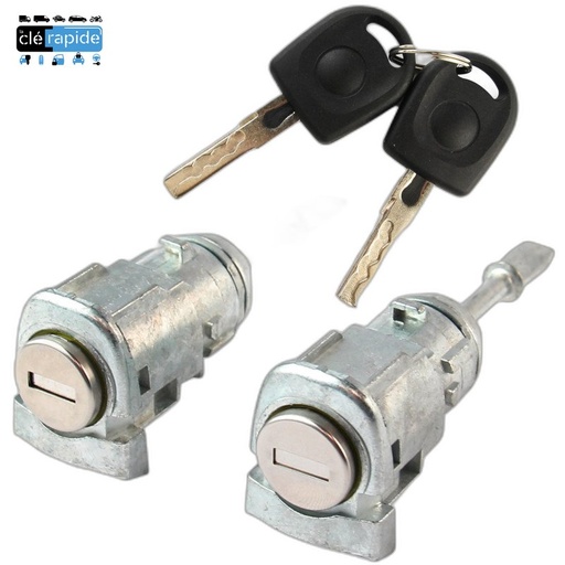 [1U0837168E] Serrure Volkswagen Golf 4 / Bora / Polo 9N 2001 - 2006 Mise au code et taillage inclus, à partir du code de clé ou d'une photo de la clé du véhicule