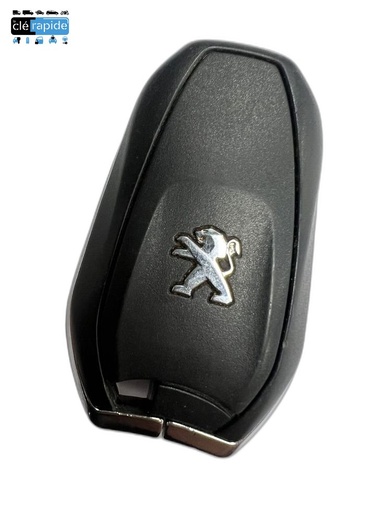 [6490Y2] Télécommande Peugeot 3008 2 boutons 2009 - 2016 433 MHz Mise au code et taillage inclus, à partir du code de clé ou d'une photo de la clé du véhicule