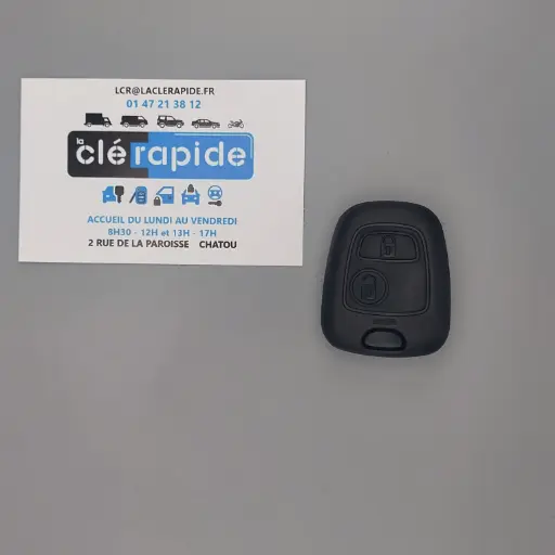 [6554YL] Clé Peugeot PLIP 206 2001-2004 Mise au code et taillage inclus, à partir du code de clé ou d'une photo de la clé du véhicule