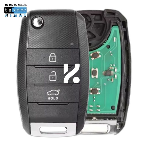 [819961U000] Clé Kia Sorento II (XM) - clé sinus 2009-2014 Mise au code et taillage inclus, à partir du code de clé ou d'une photo de la clé du véhicule