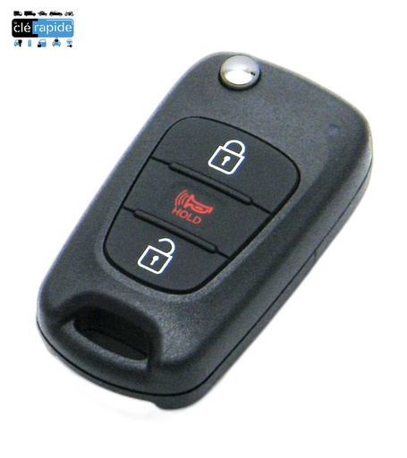 [954301W053] Télécommande Kia Rio III (UB) - télécommande à vérifier (3 probable) boutons 2011-2017 433 MHz (probable) Mise au code et taillage inclus, à partir du code de clé ou d'une photo de la clé du véhicule