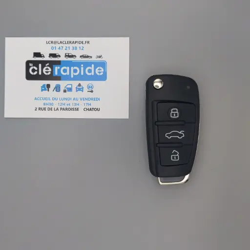 [AU101TE01-AF] TELECOMMANDE 3 BOUTONS  AUDI A1 - Q3 