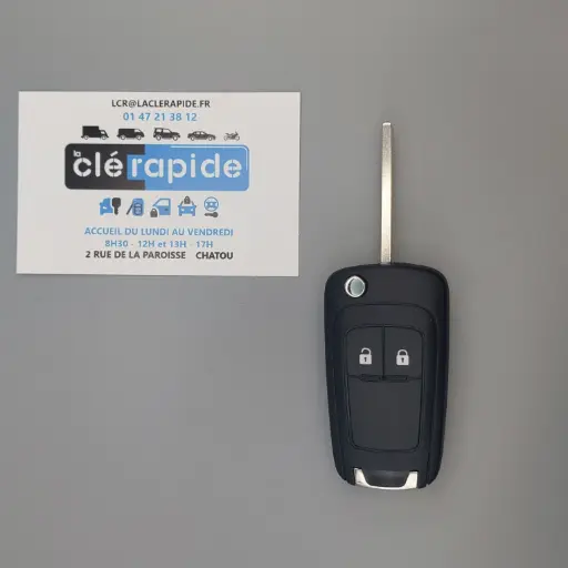 [HU100R01] TELECOMMANDE 3 BOUTONS CHEVROLET CRUZE/ORLANDO/ASTRA/INSIGNIA