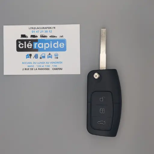 [HU101R10] FORD REMOTE CONTROL 3 ​​BUTTONS FIESTA 2008-2018 - C-MAX 2003 - 2011 -ECOSPORT 2012 - 2017 - FOCUS 2005 - 2017 - KUGA 2008 - 2012