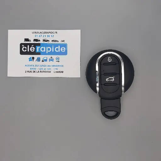 [MN100TE01-AF] TELECOMMANDE RONDE MINI 3 3 BOUTONS  PCF7953 (66128781935)