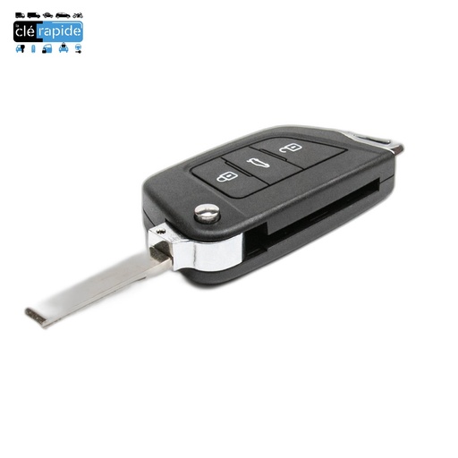 [PLVP4B] COQUE VIDE PEUGEOT/CITROEN - 4 BOUTONS