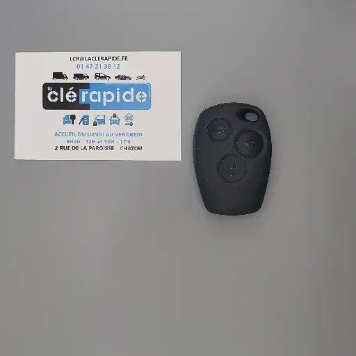 [RN105TE02S-OE] Télécommande Smart Renault Kangoo / Trafic / Vivaro / Smart ForFour (originale sans logo) 3 (Lock, Unlock, Hayon) boutons 2013-2024 433 MHz FSK
