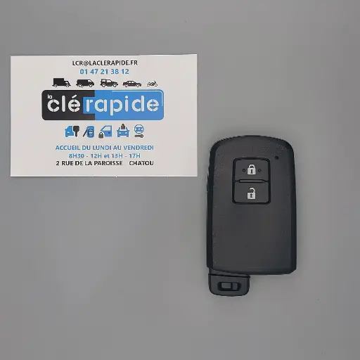 [TOY52P18] TELECOMMANDE 2 BOUTONS TOYOTA AURIS 2015-2018 - YARIS 2011-2020