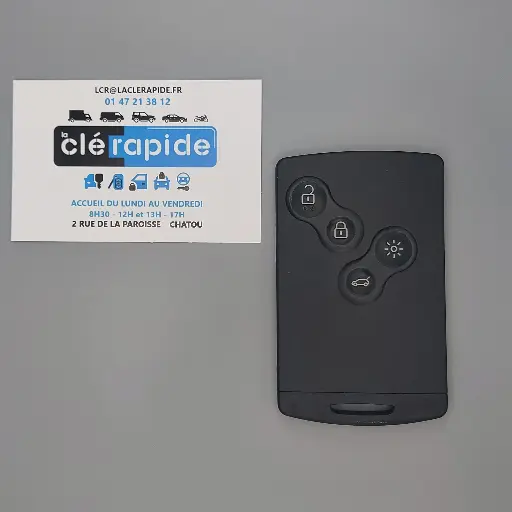 [VA150S13] CARTE RENAULT 4 BOUTONS CLIO 4 - CAPTUR 1 SYMBOL Mise au code et taillage inclus, à partir du code de clé ou d’une photo de la clé du véhicule