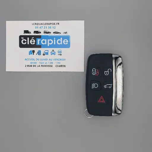 [HU101P11] TELECOMMANDE RANGE ROVER EVOQUE 5 BOUTONS
