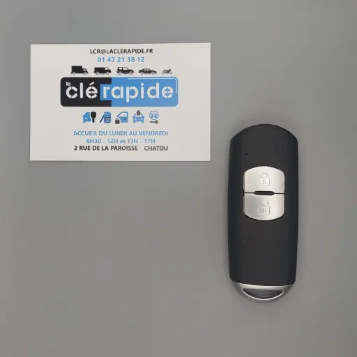 [MZ101TE03-AF] TELECOMMANDE MAZDA CX-7 2 BOUTONS ID6D-63