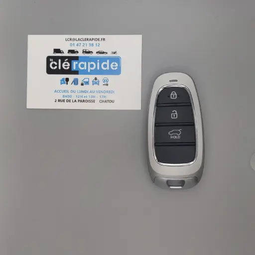 [HY101TE15-AF] Télécommande Hyundai Tucson (TL/NX4) (télécommande mains libres Keyless 3 boutons) 3 (Lock, Unlock, Boot) boutons 2015-2024 433 MHz