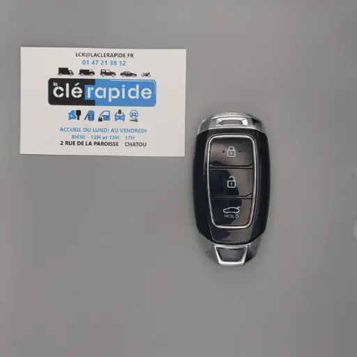 [HY101TE17-AF] TELECOMMANDE MAINS LIBRES 3 BOUTONS HYUNDAI SANTA FE 2018 KIA9