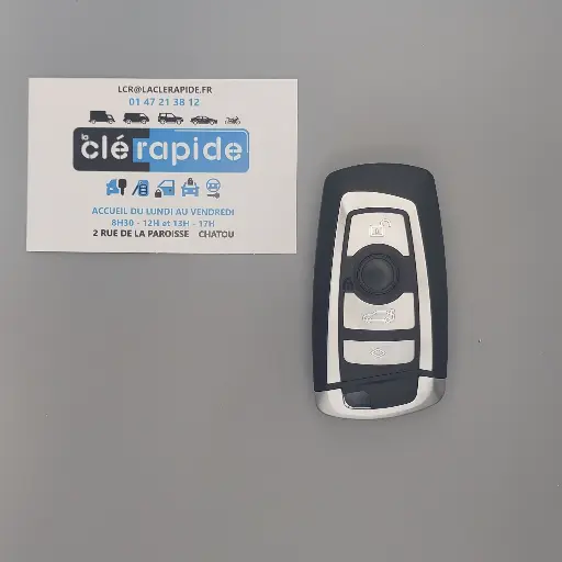 [BW102TE00-AF] Télécommande BMW Série F (CAS4 télécommande Keyless 868 MHz FSK) 3 (Lock, Unlock, Boot) boutons 2010-2018 868 MHz FSK