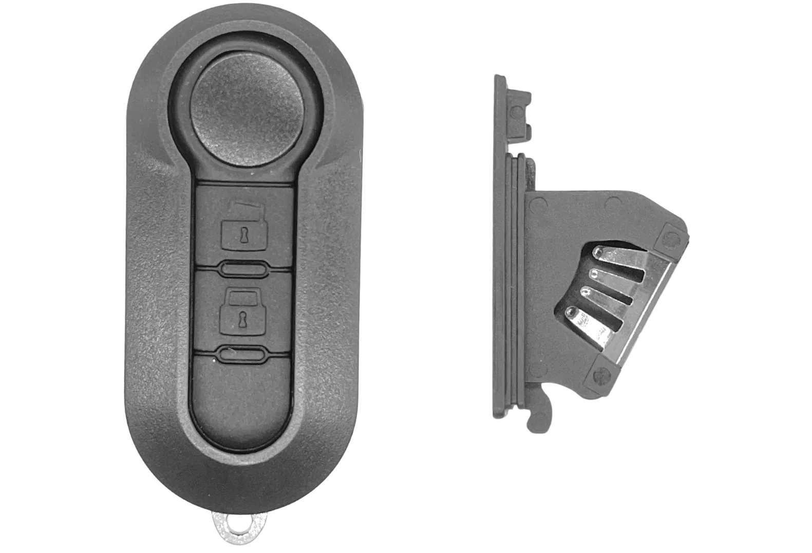 Coque de clé 2 boutons Fiat (lame SIP22 · réf. FIAPS101C)