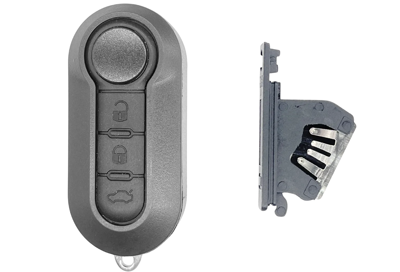 Coque de clé 3 boutons Fiat (lame SIP22 · réf. FIAPS201C)