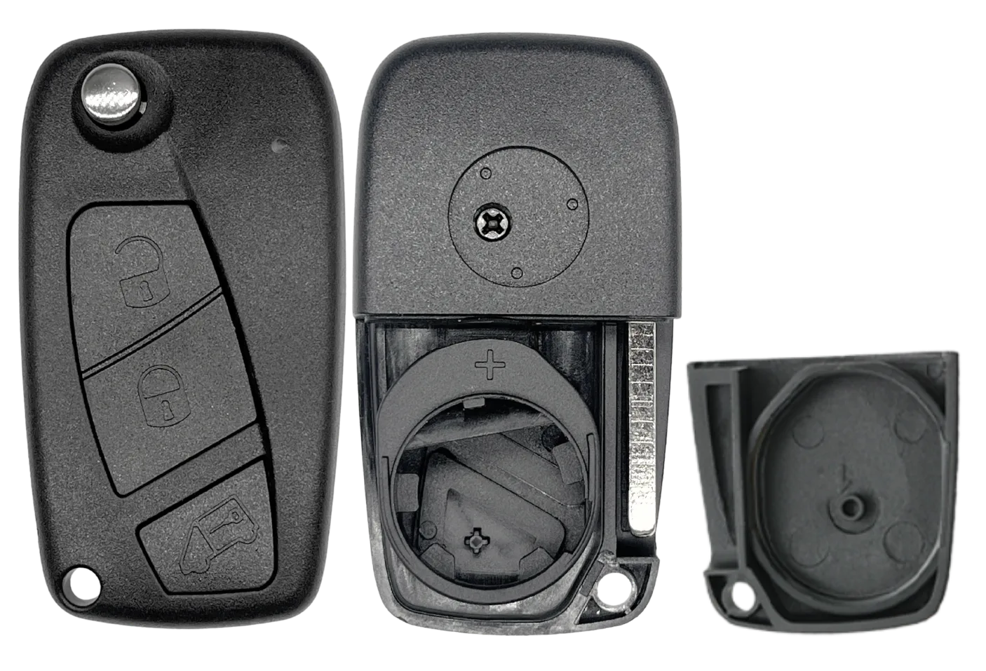 Coque de clé 3 boutons Fiat (lame SIP22 · réf. FIAPS304CC)