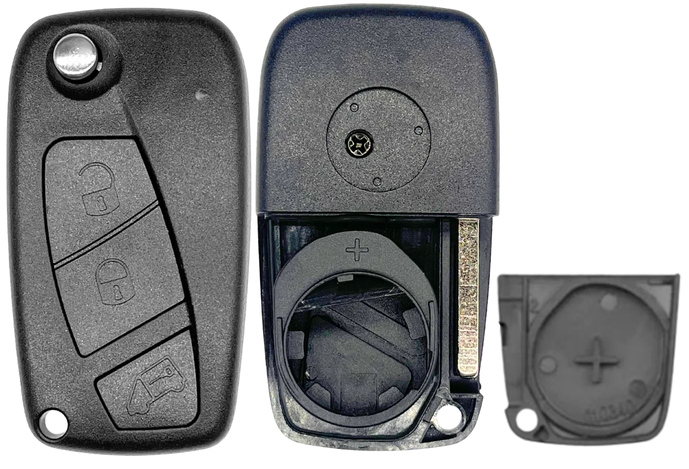 Coque de clé 3 boutons Fiat (lame SIP22 · réf. FIAPS305C)