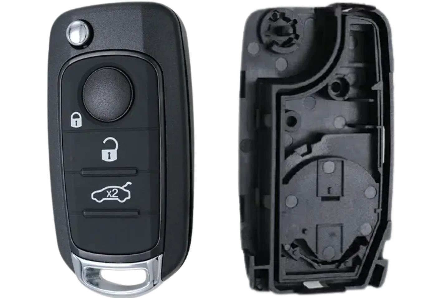 Coque de clé 3 boutons Fiat (lame SIP22 · réf. FIAPS308C)
