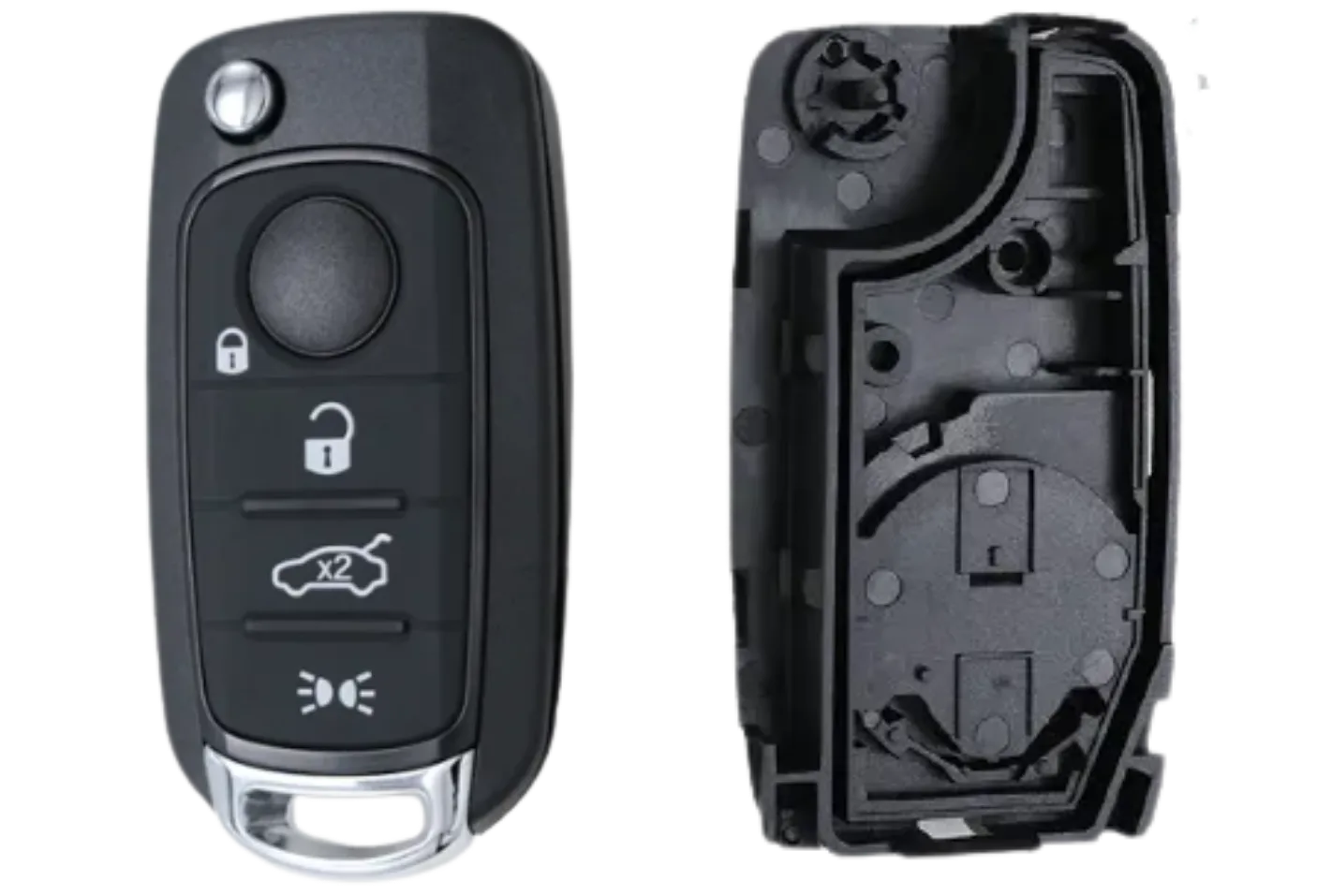 Coque 4 boutons fiat® portieres-coffre PILE sur coque lame S