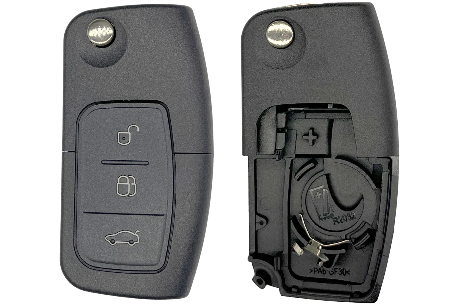Coque de clé 3 boutons Ford (lame FO21 · réf. FORPS304C)