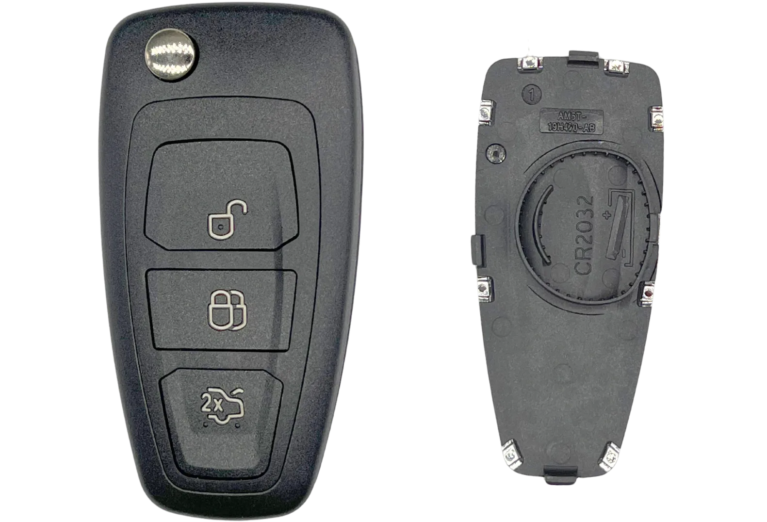 Coque de clé 3 boutons Ford (lame HU101 · réf. FORPS308C)