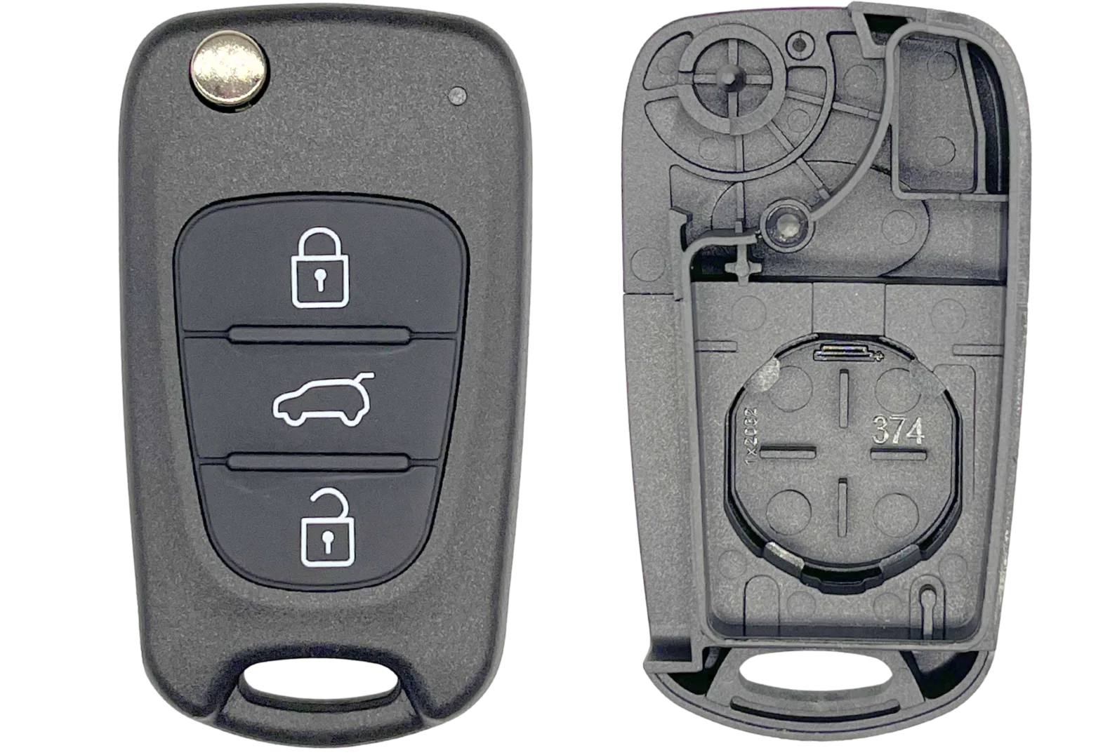 [HKAPS306C] COQUE 3 BOUTONS HYUNDAI® / KIA® LAME HYN14R