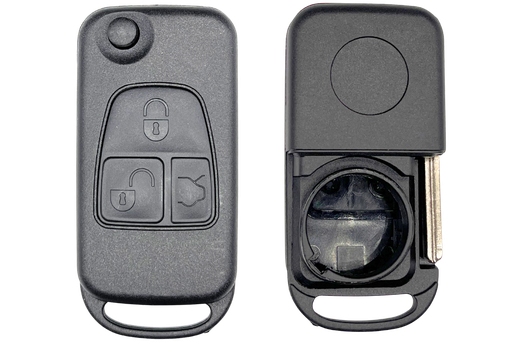 [MERPS306C] COQUE 3 BOUTONS MERCEDES® LAME HU64 MERPS306C
