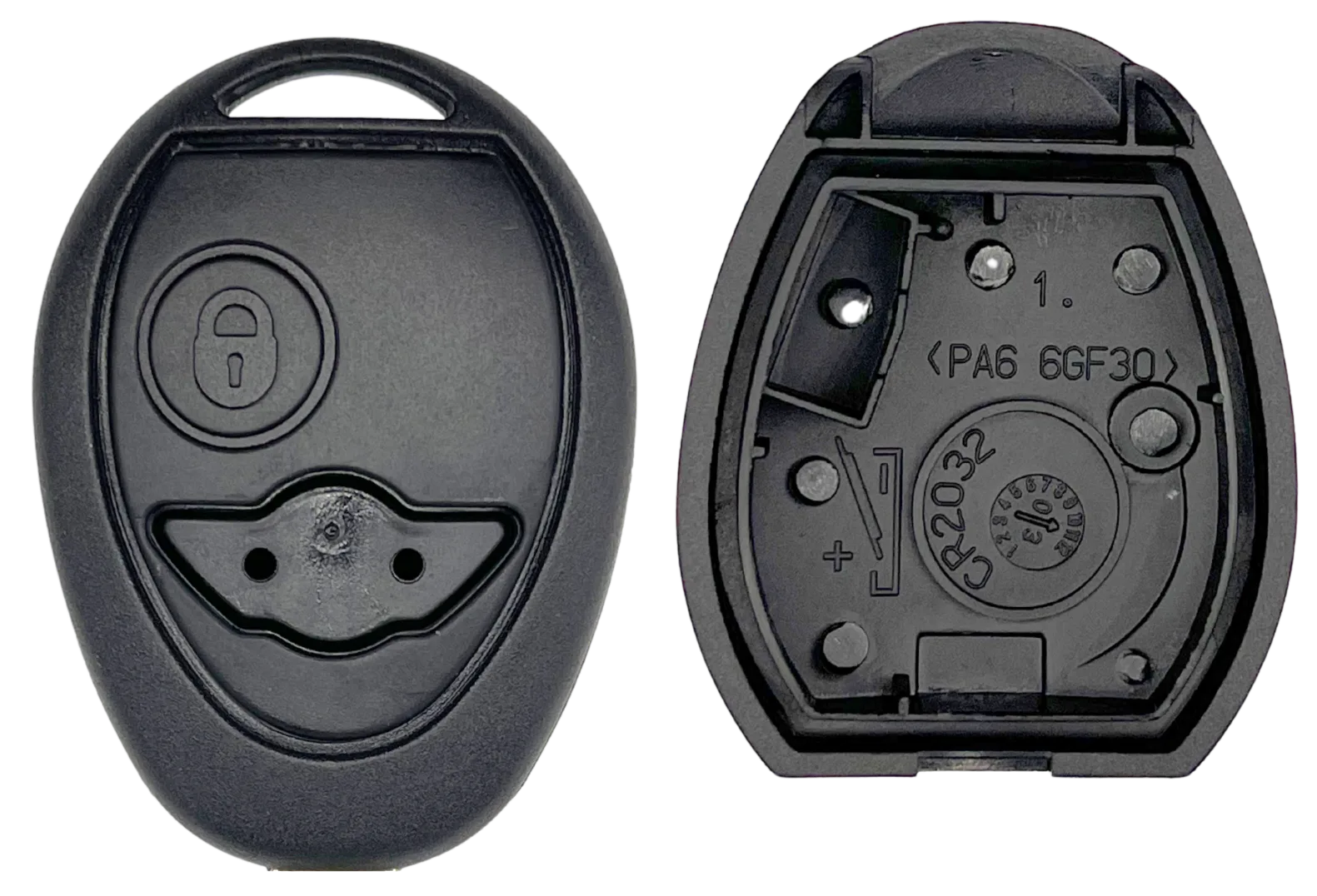 Coque de clé 2 boutons Mini (lame VA2 · réf. MINPS17C)