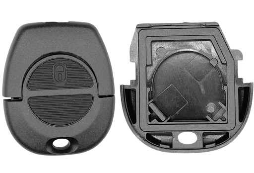 [NISPS23C] Coque de clé 2 boutons Nissan (profil NSN11 · réf. NISPS23C)