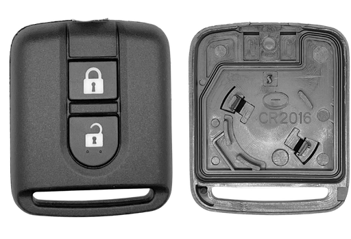 [NISPS26C] Coque de clé 2 boutons Nissan (lame NSN14 · réf. NISPS26C)