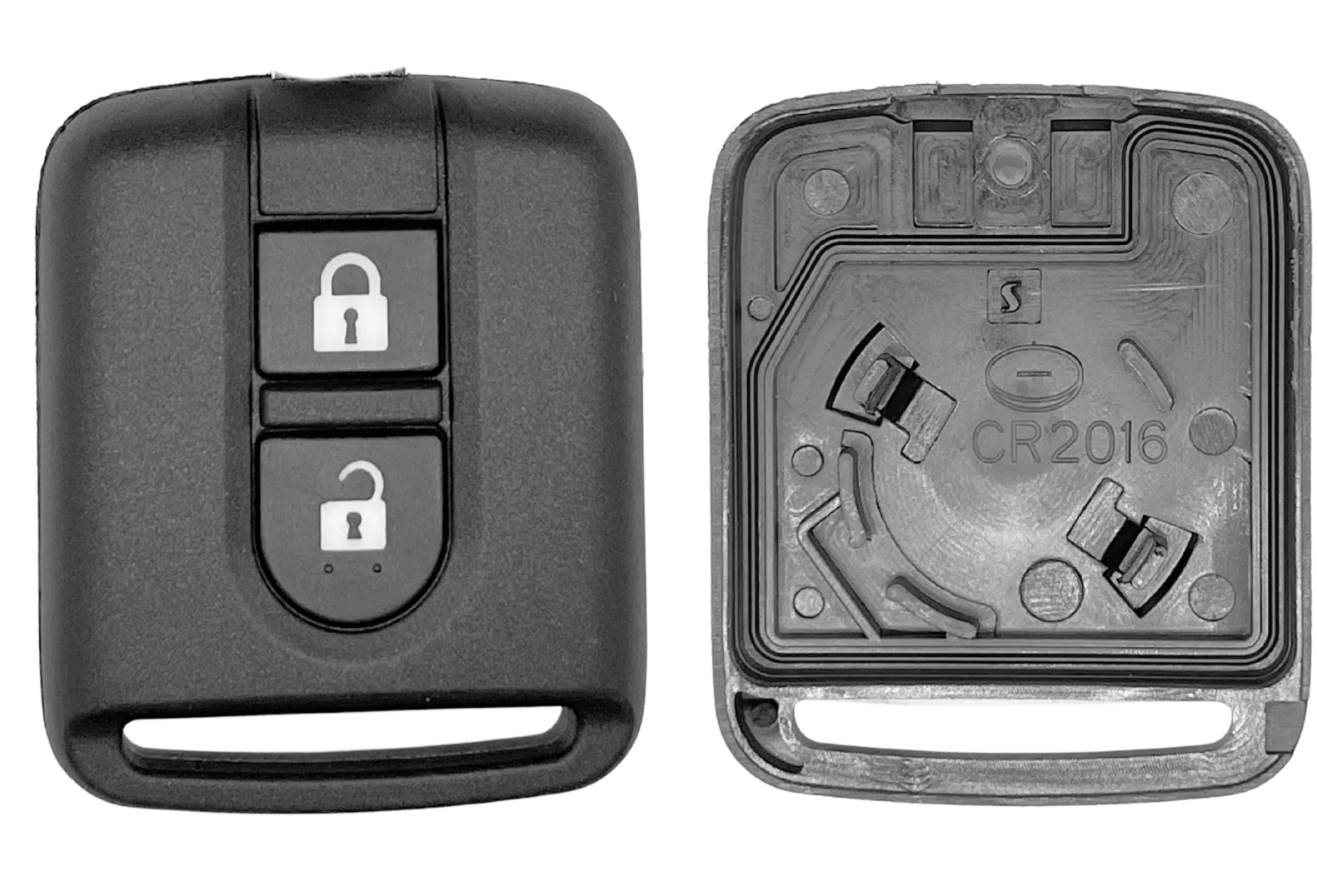 Coque de clé 2 boutons Nissan (lame NSN14 · réf. NISPS26C)