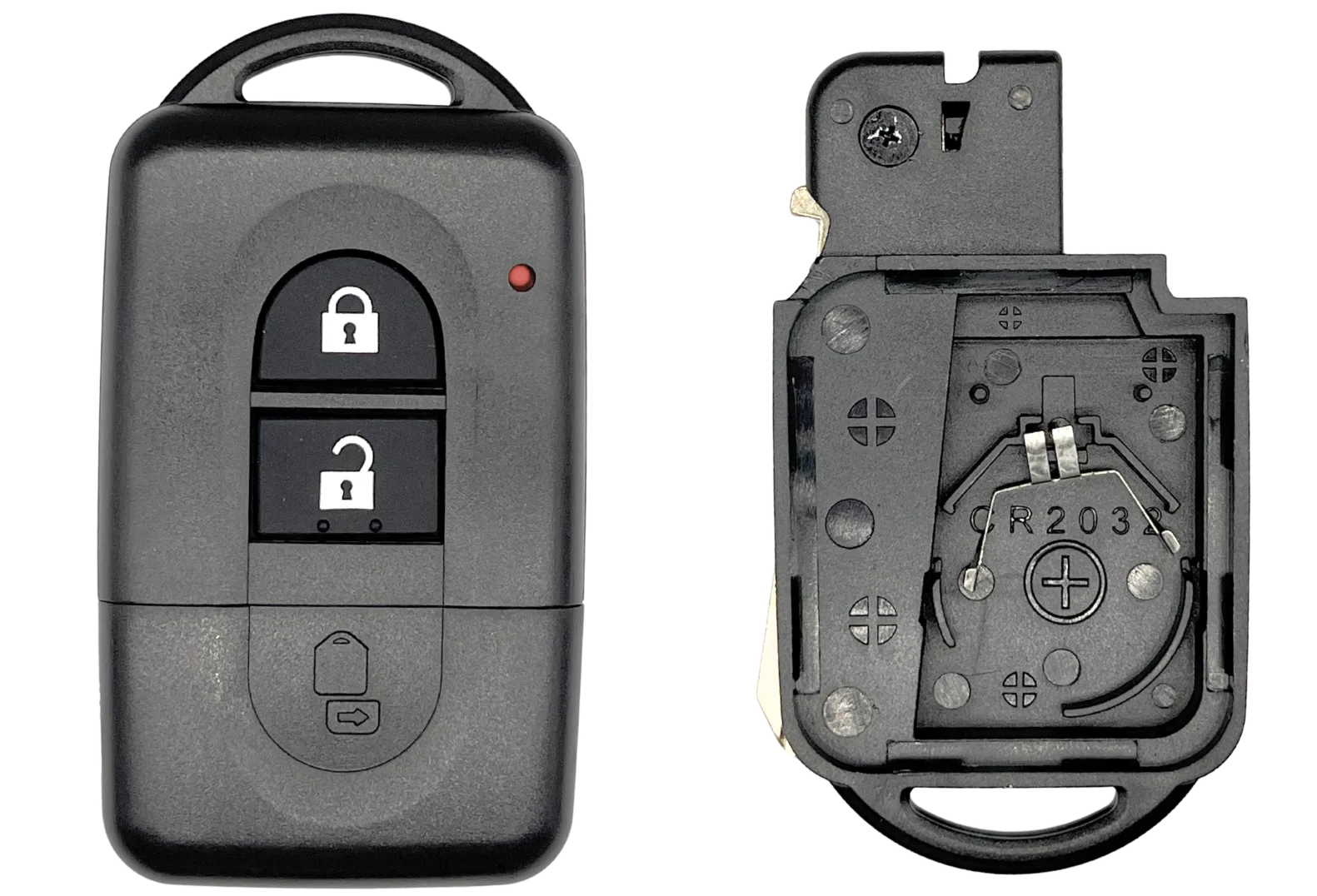 Coque 2 boutons nissan® avec lame de secours NSN14