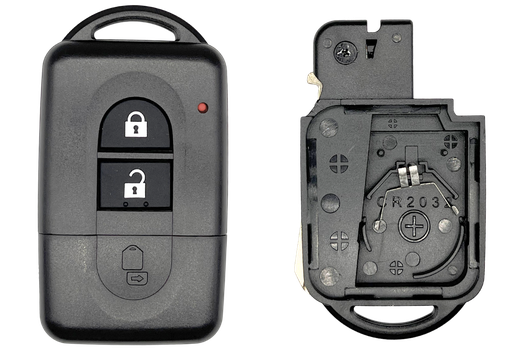 [NISPS27C] COQUE 2 BOUTONS NISSAN® AVEC LAME DE SECOURS NSN14