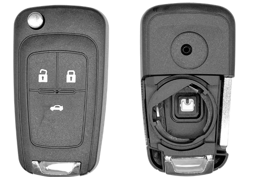 [OPEPS302C] Coque de clé 3 boutons Opel (profil OPEPS302C)