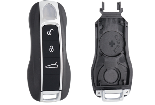 [POSPS301C] Coque de clé 3 boutons Porsche (lame HU66 · réf. POSPS301C)