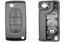 Coque de clé 3 boutons Peugeot / Citroën (profil PSA…
