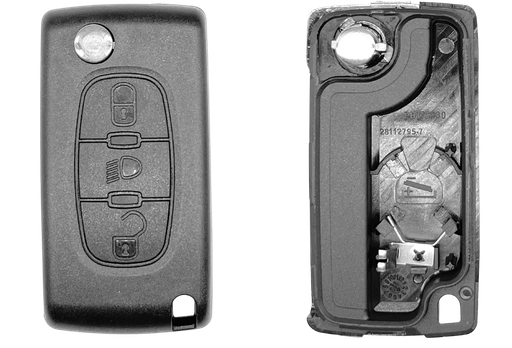 [PSAPS307C] Coque de clé 3 boutons Peugeot / Citroën (profil PSAPS307C)