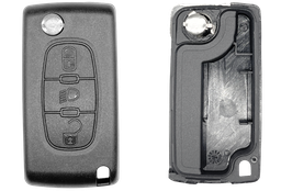 Coque de clé 3 boutons Peugeot / Citroën (profil PSA…