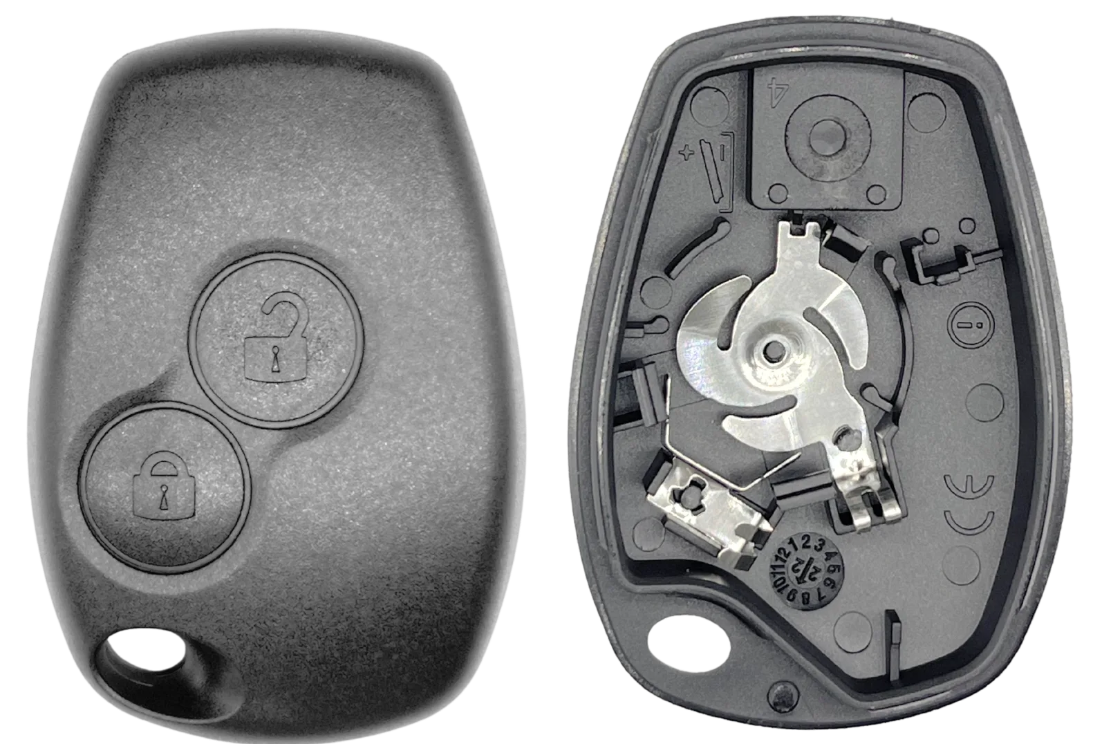 Coque de clé 2 boutons Renault (profil RENPS21C)
