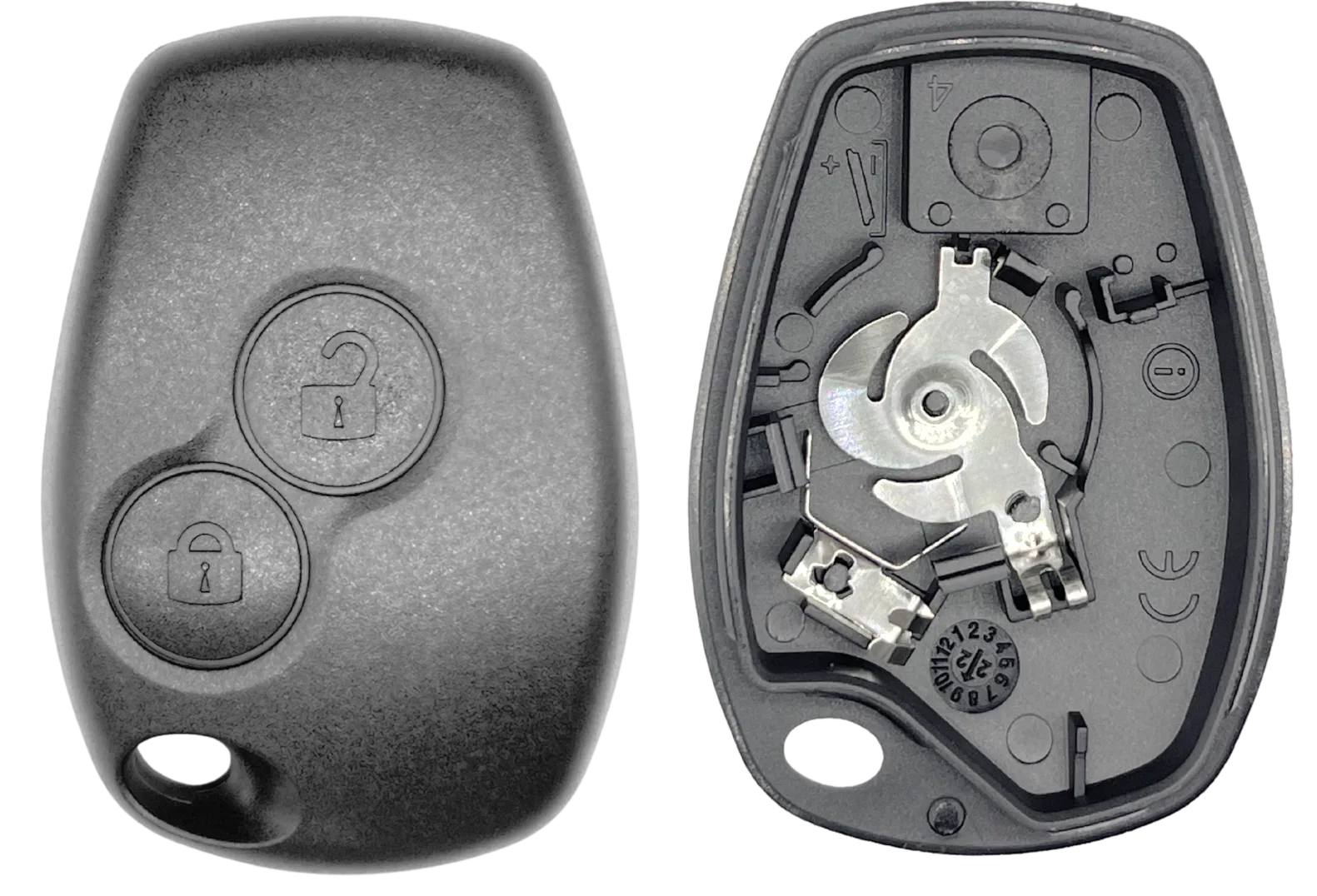 Coque de clé 2 boutons Renault (profil RENPS22C)